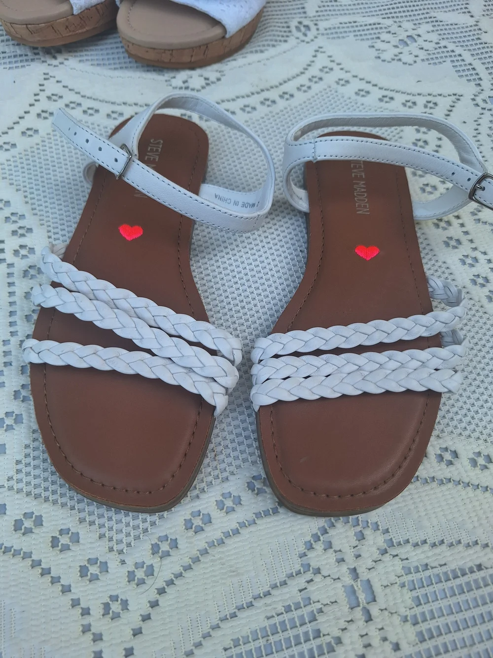 Beautiful Two‑Pair Sandal Set – Girls’ Size 2 (Brand New)